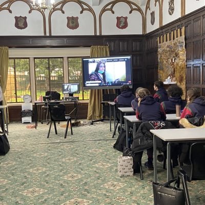 Scarisbrick Hall School pupils joined a virtual classroom in Pakistan and enjoyed a live Q&A with Disney animator Michael Woodside